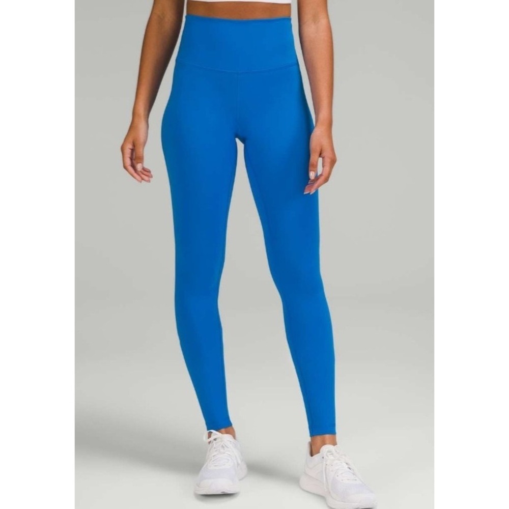 Lululemon Base Pace High Rise Tight Nulux Running Leggings Poolside Blue size 8